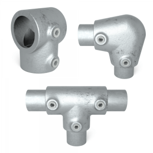 Runde galvaniserede rørfittings