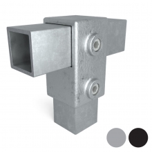 Firkantsrørkobling Lige