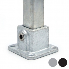 Firkantsrørkobling Fod/Vægbeslag