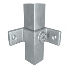 Firkantet fitting 90° fiksering galvaniseret