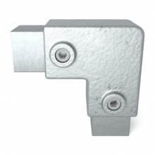 Firkantet fitting 90° galvaniseret