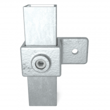 Firkantet fitting enkeltsidet fiksering galvaniseret