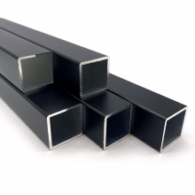 Firkantrør Aluminium 40x40 mm Sort
