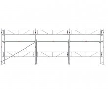 Facadestilladspakke Alu 9x4 m