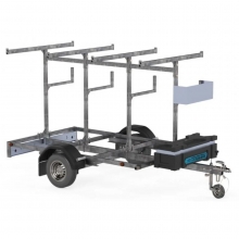 Ställningstrailer ställningsvagn 750kg för ramställning fallskydd och rullställning