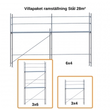 Villapakke Facadestillads STÅL 28 m²
