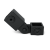 Firkantet diagonal ledfitting Sort