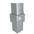Firkantet fitting enkeltsidet fiksering galvaniseret