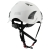 Vit skyddshjälm av hög kvalitet med hakspänne