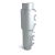 Rørkobling overgangsmuffe 33,7-26,9 mm Sølv