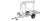 Stilladstrailer m/75 m² Facadestillads