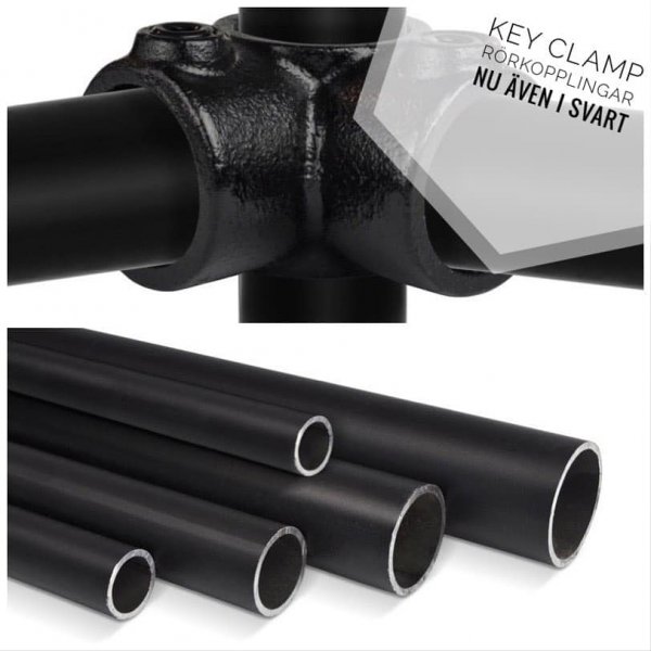 Key clamp rörkopplingar i SVART!