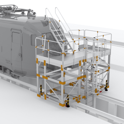 Specialdesignet Arbejdsplatform Tog