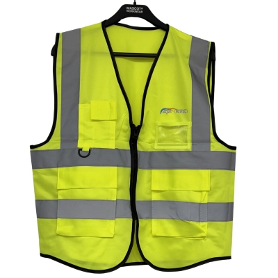 Varselväst reflex 4 fickor