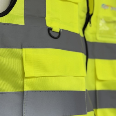 Varselväst reflex 4 fickor