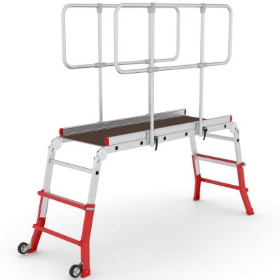 Arbejdsplatform Teleskopisk m/rækværk