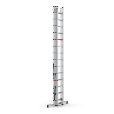 utskjutsstege 9,7 m 3-delad 3x14 stegs aluminium hög kvalitet