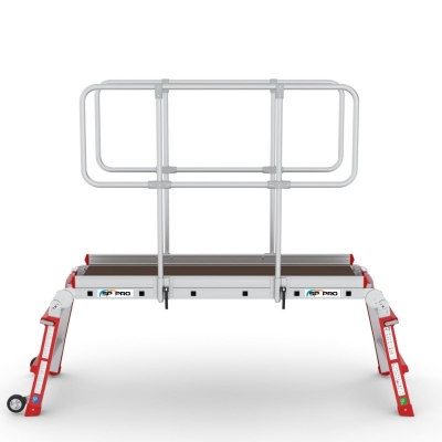 Arbejdsplatform Teleskopisk m/rækværk