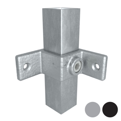 Firkantsrørkobling 90° Fiksering