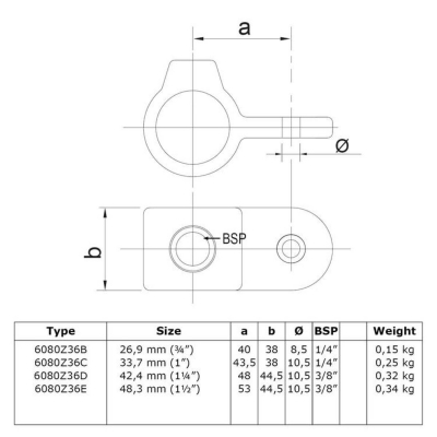 Rørkobling Diagonalbeslag