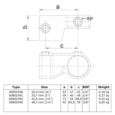 Rørkobling Drejelig Lige