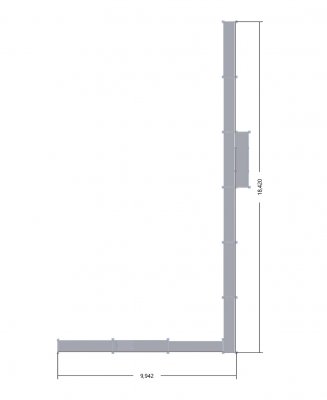 Facadestilladspakke Aluminium 182 m²