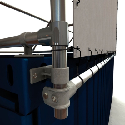 Skiltestillads Container Overside