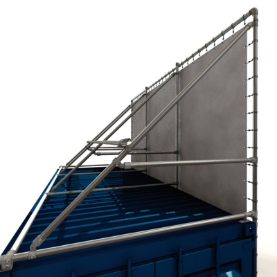 Containerbanner, skyltställ för 20 fots container
