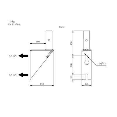 Combisafe Facadekonsol 1223