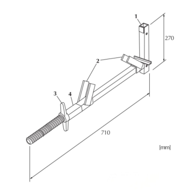 Combisafe Stålbjælke Skruetvinge 1555