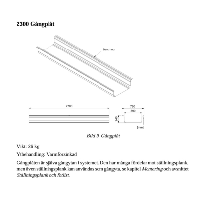Combisafe Gangplade 2.7M 2300