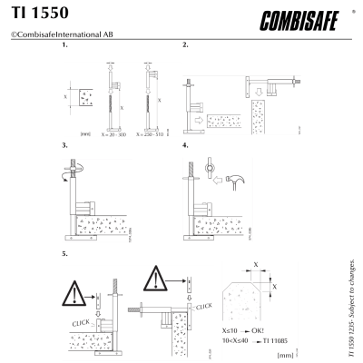 Combisafe Multi Skruetvinge 1550