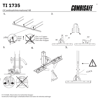Combisafe Pladefalsbeslag 1735