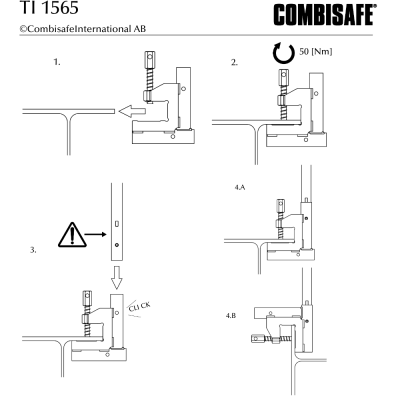 Combisafe Stål Skruetvinge STD 1565