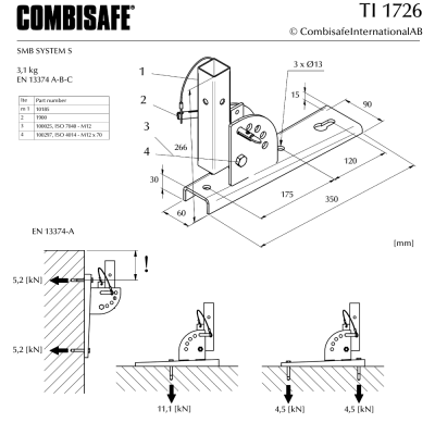 Combisafe Vinkelbeslag 1726