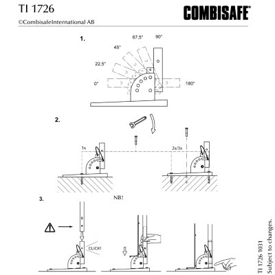Combisafe Vinkelbeslag 1726
