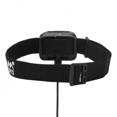 Pannlampa med svart band