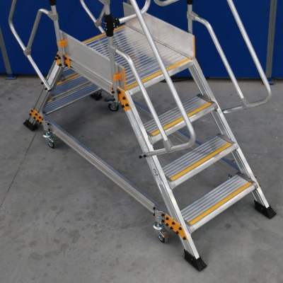 Miljöbild med en dubbelsidad plattformstrappa