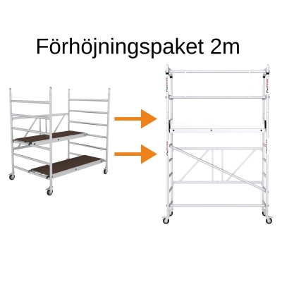 Förhöjning bred 2m