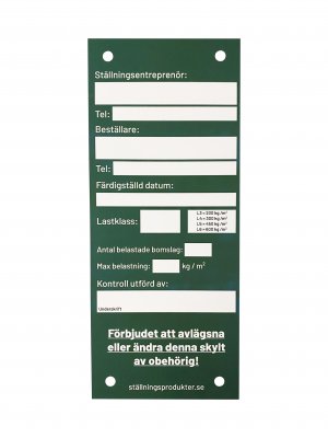 Sikkerhedsskilt Dobbeltsidet