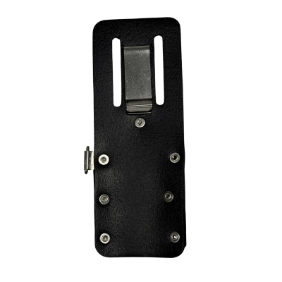 Bagside af holder i slidstærkt materiale med solide nitter for lang levetid og pålidelig brug.