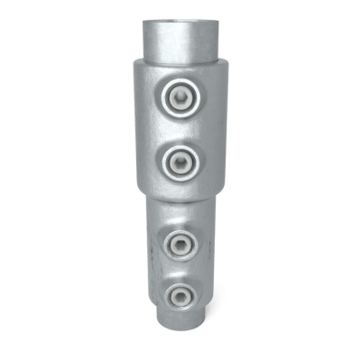 Rørkobling overgangsmuffe 33,7-26,9 mm Sølv