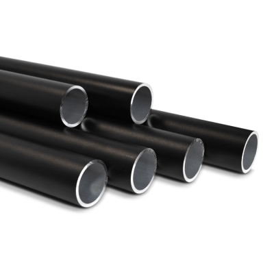 Svarta aluminiumrör i storlek 26,9mm