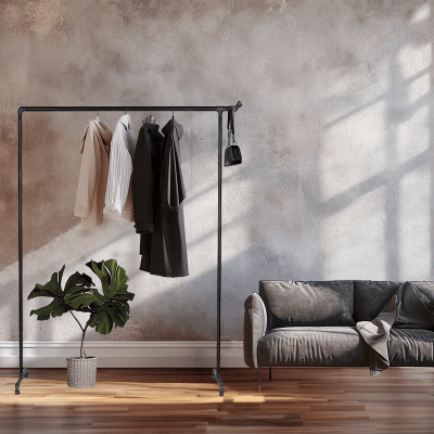 Tøjstativ m/krog 150x160