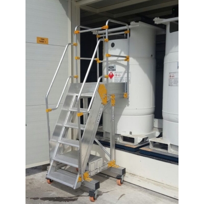 Flytbar arbejdsplatform i aluminium