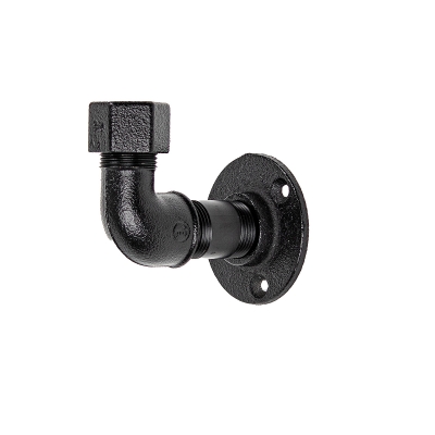 Svart klädkrok i metall