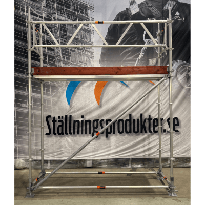 Stilladstrailer med 60 m² Villapakke Modul ALU