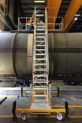 Platformstrappe justerbar 2-2,5m