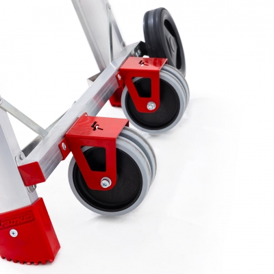 Robuste transporthjul på PLS Compact til nem flytning