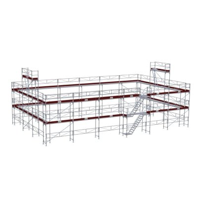 Facadestilladspakke Aluminium 354 m²